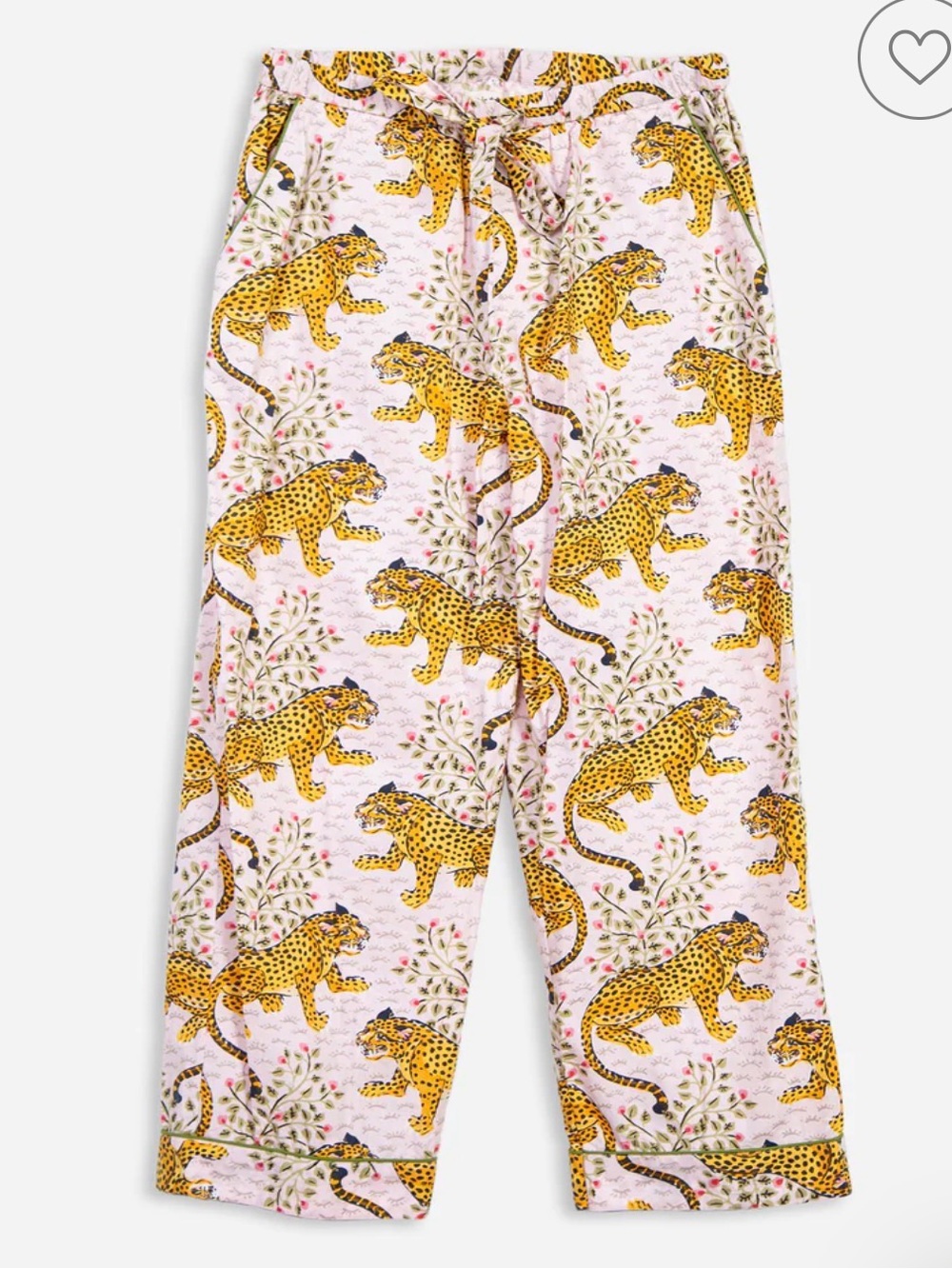 Print Fresh Women’s Pink Leopard-Print Pajama Pants Bagheera 2X Tall 32” inseam